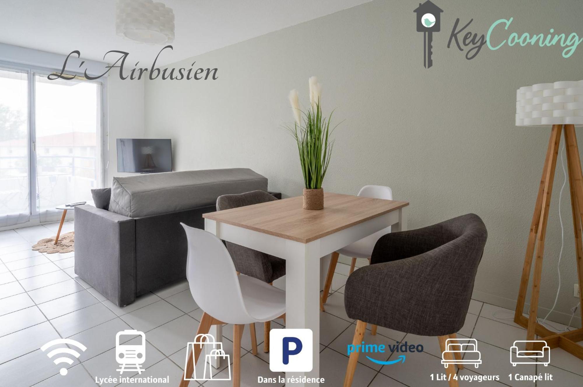 L'Airbusien - Terrasse Et Parking - Airbus A Cote Apartment Коломие Екстериор снимка
